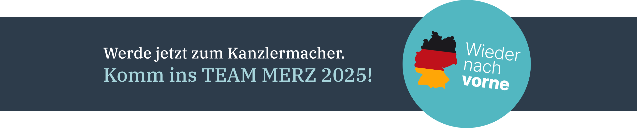 Komm ins TEAM MERZ 2025!